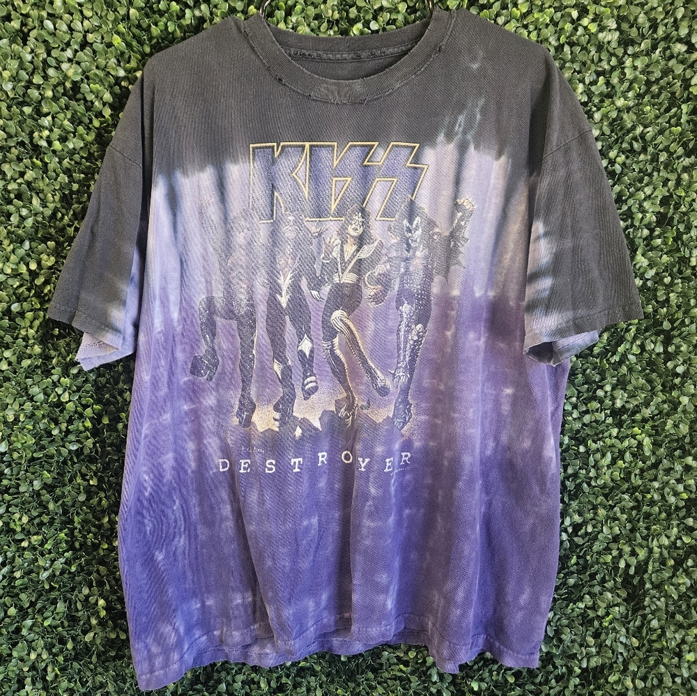 Mens Large Kiss Destroyer Vintage Tshirt